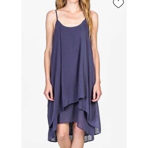 Lilla P breezy Gauze dress‎ size XS purple swing lightweight bohemian straps